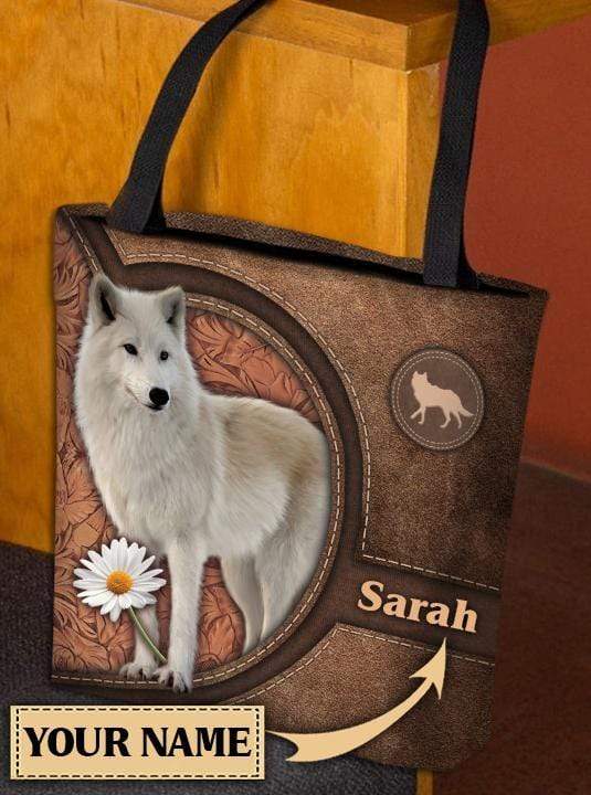 Personalized Wolf All Over Tote Bag - TO137PS